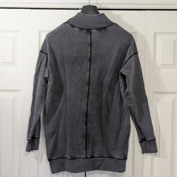 Free People Grey mock neck Sweatshirt - Size S - Picture 3 of 10